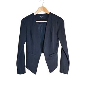 MICHEL Black Open Front Blazer Style Knit Top Women’s Small